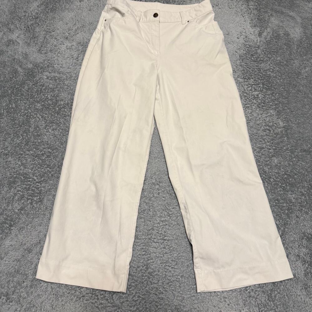 Lululemon Pants Womens 28 Cream City Sleek Wide Leg High Rise 7/8 Length ***